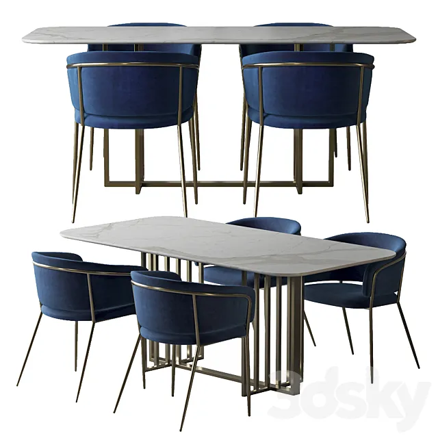 toon konnie dining set 3DS Max Model