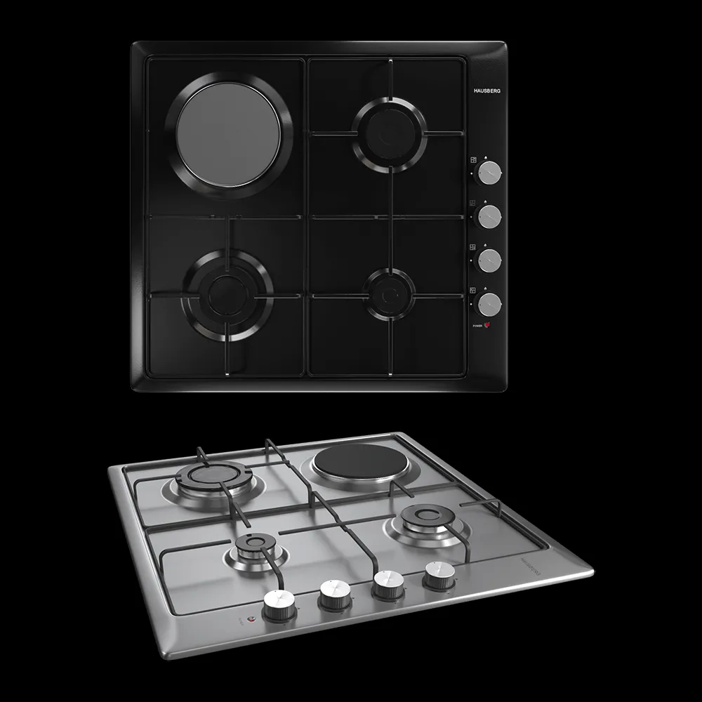 Toon Project – Built-in gas hobs 3ds Max