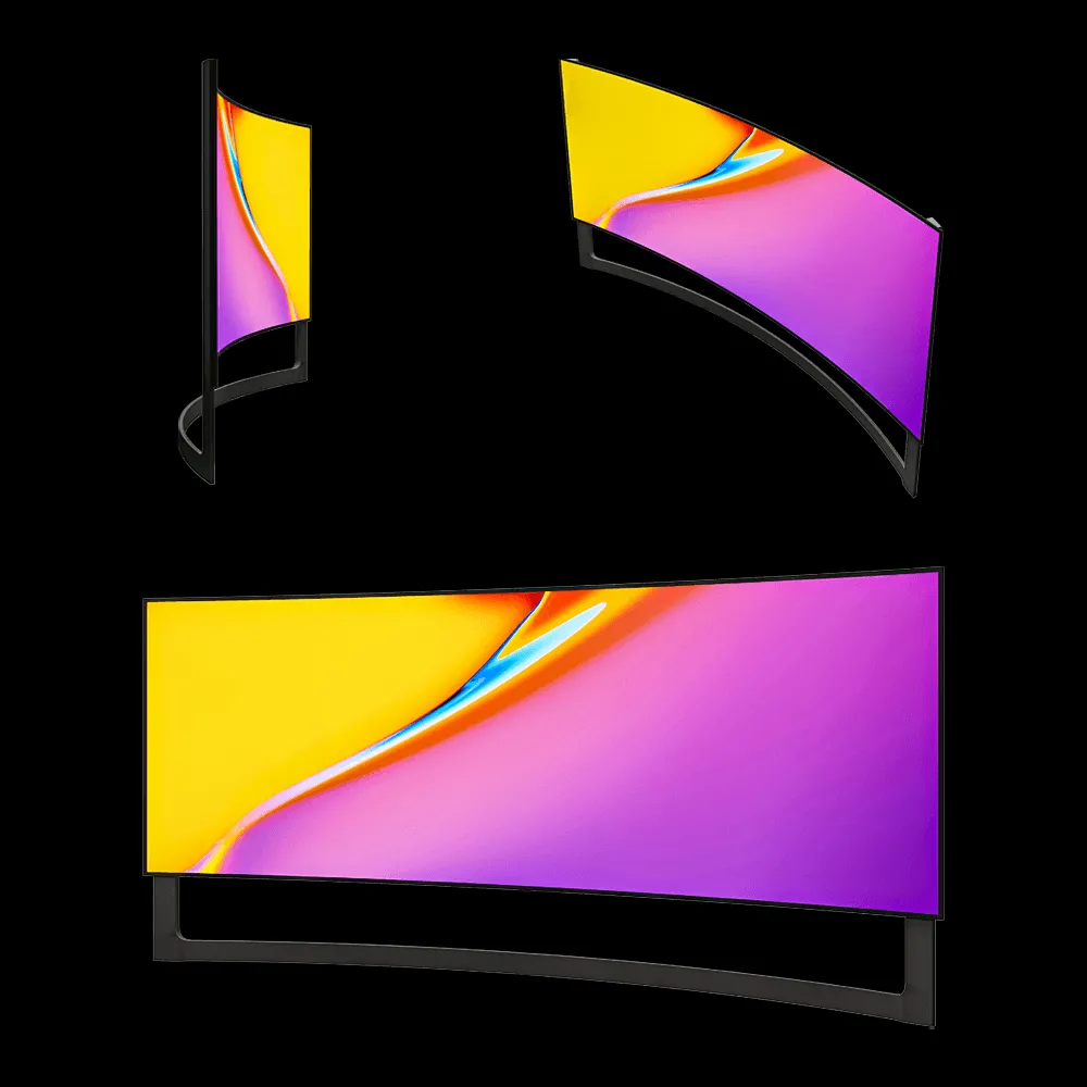 Toon Project – Curved TV 3ds Max