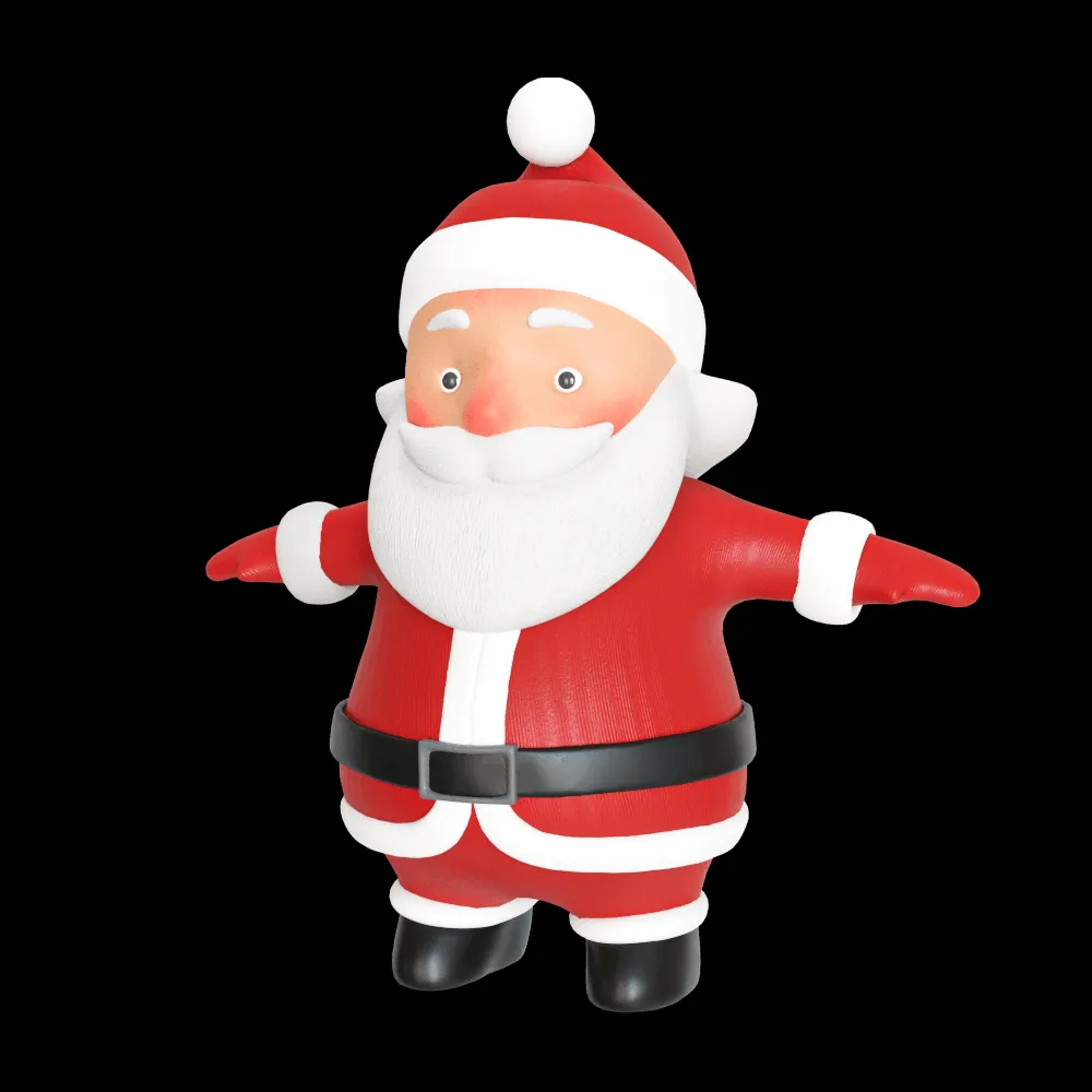 Toon Project – Santa Claus 3ds Max