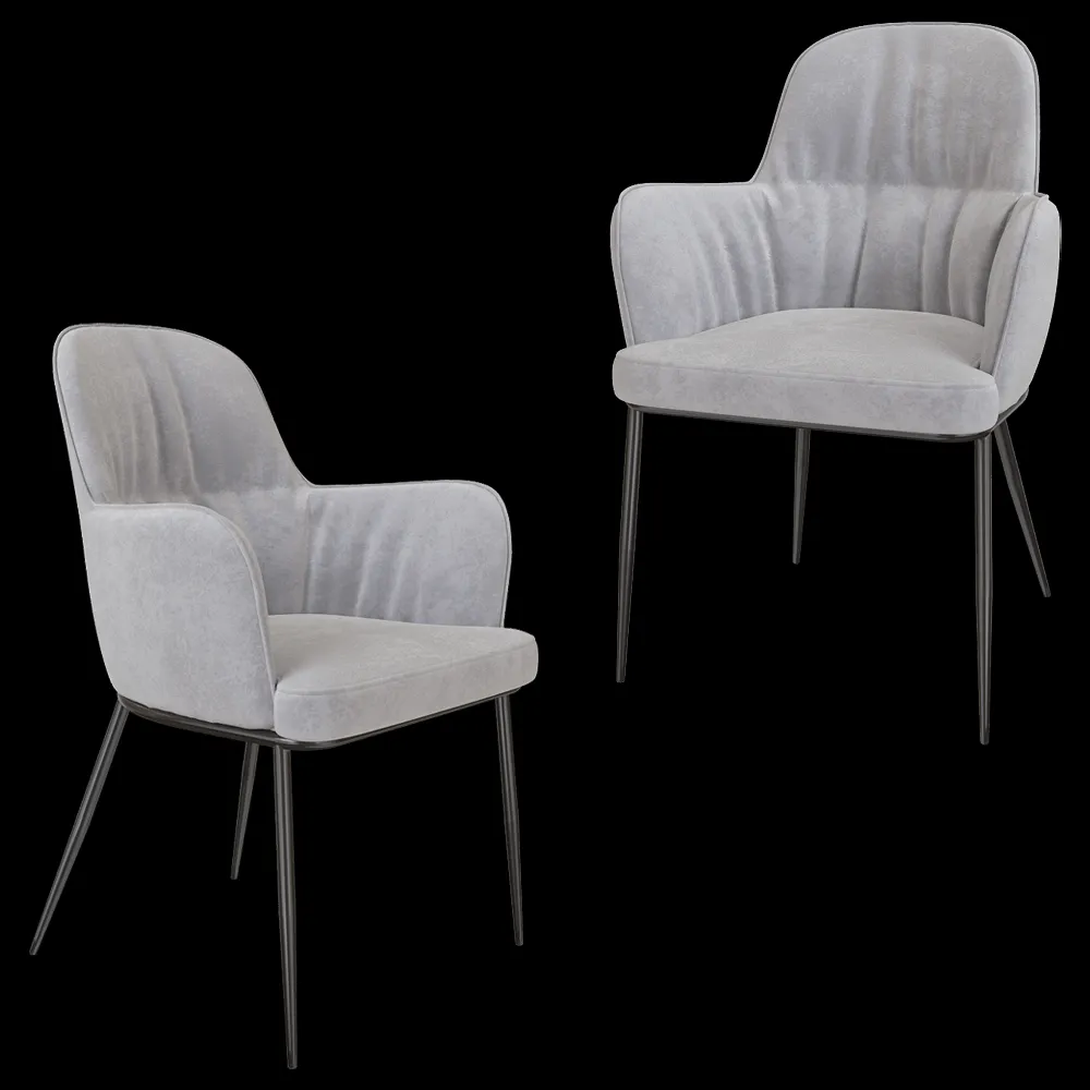 Top concept – Chair with armrests Barkley 3ds Max