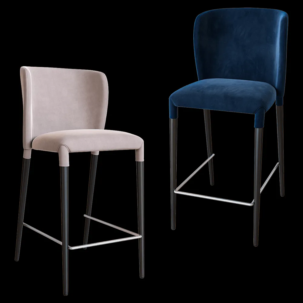 Top concept – Semi-bar chair Albert in shorts 3ds Max