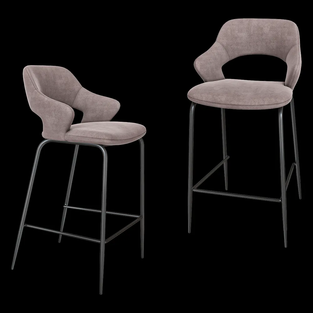 Top concept – Semi-bar chair Woddy 3ds Max