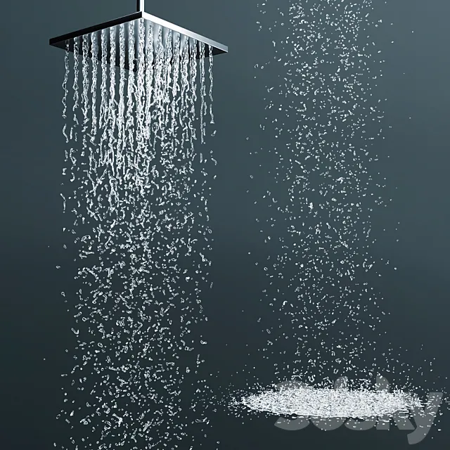 Top Shower Jacob Delafon Katalyst E13696-CP 3DS Max Model