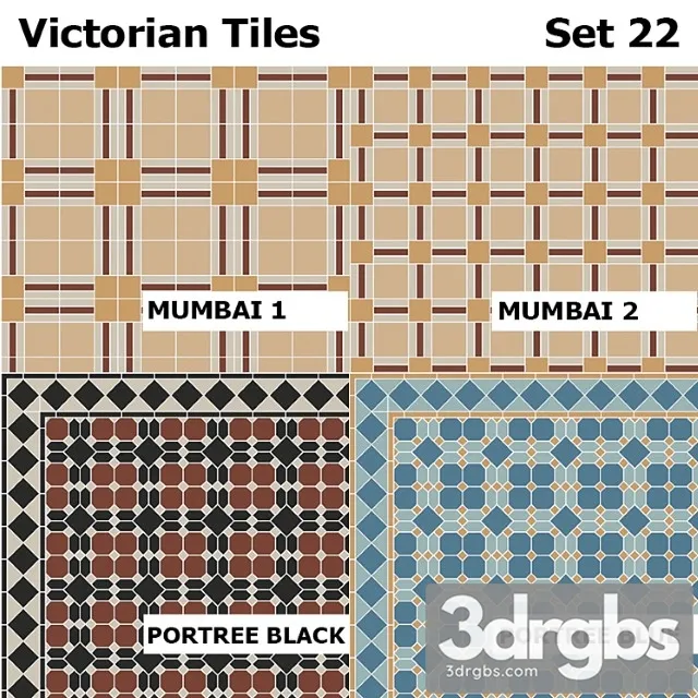 Topcer Victorian Tiles Set 22 3dsmax Download