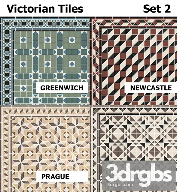 Topcer victorian tiles set2