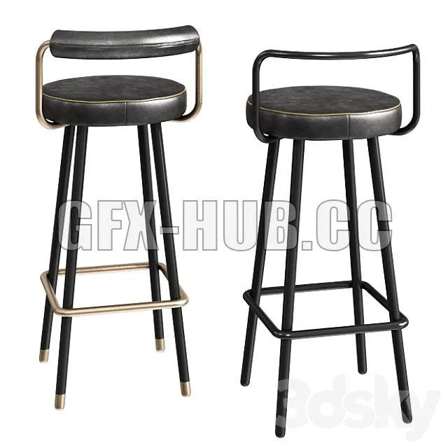 ToposWorkshop Block BA Bar Stool 3dsMax Model