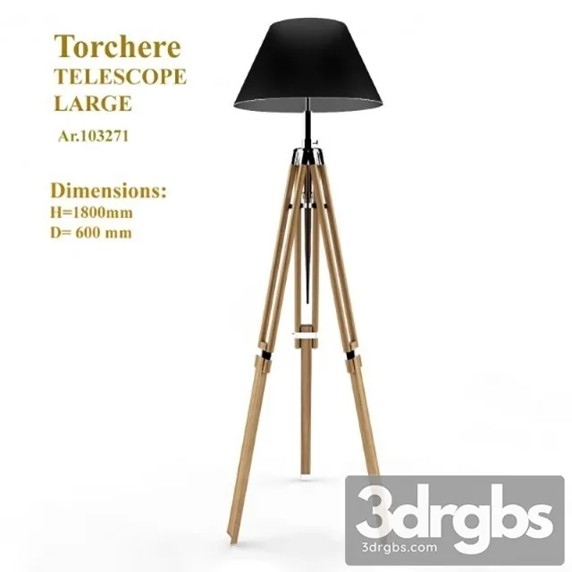 Torchere Eichholtz Telescope Large 3dsmax Download