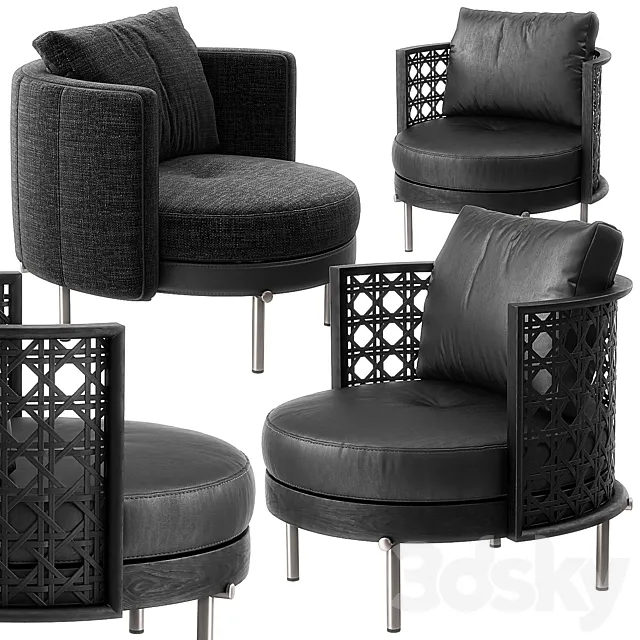 Torii armchairs by minotti 3DSMax File