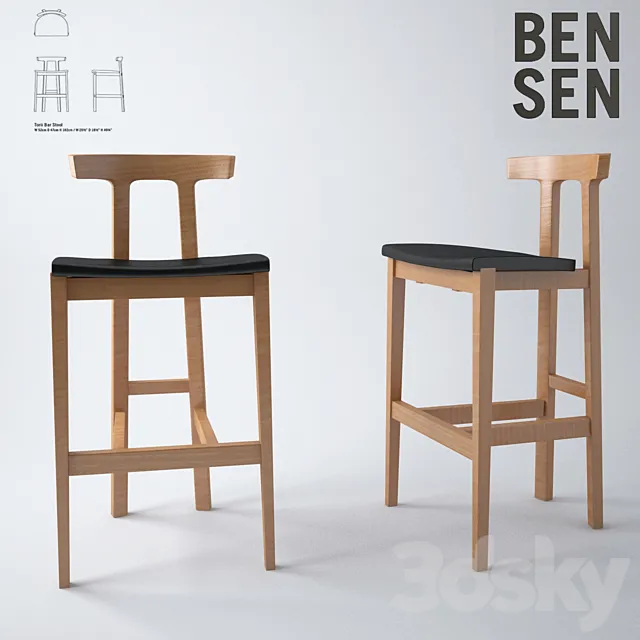 Torii Barstools _ Bensen 3ds Max