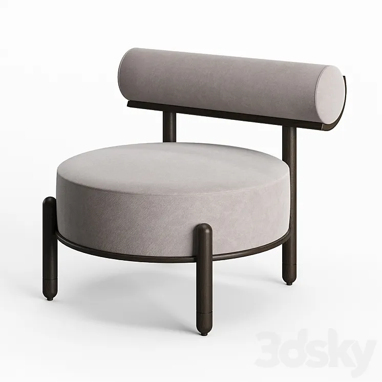 Torii Slipper Chair by Philippe Hurel 3DS Max