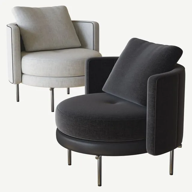 Torii small armchair minotti 3dsMax Model