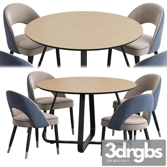 Toronto Table Holly Chair Dining Set 3dsmax Download