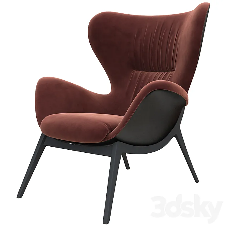Torre Nirvana High Back Lounge Chair 3DS Max Model