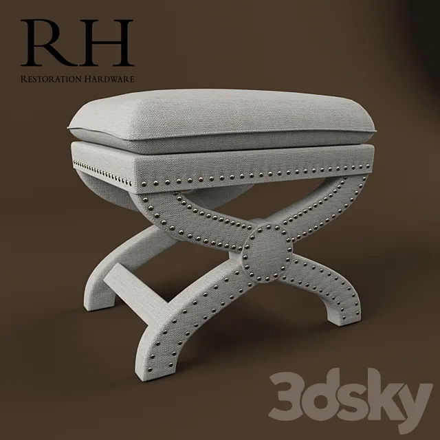 Toscane Nailhead Bench 3DS Max Model