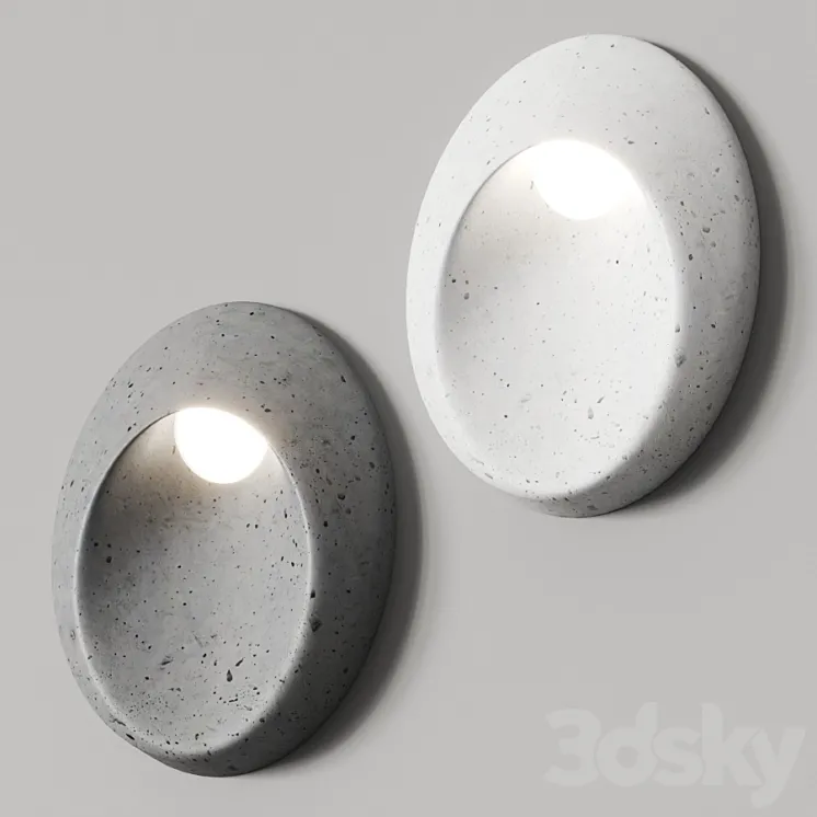 Toscot Oval Wall Lamp 3DS Max