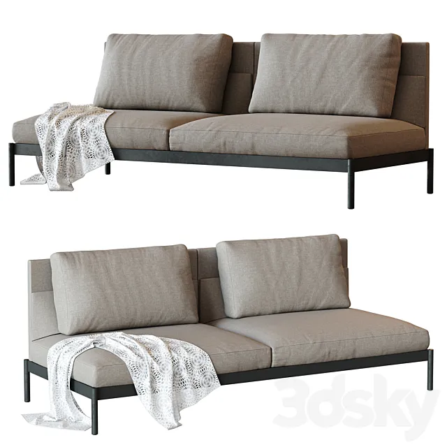 Total Sofa – 2.5 Seat Armless – PART & WHOLE 3ds Max