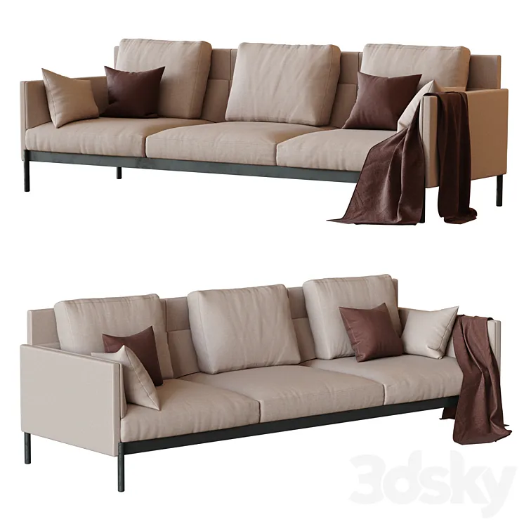 Total Sofa – 3 Seat Standart – PART & WHOLE 3DS Max Model