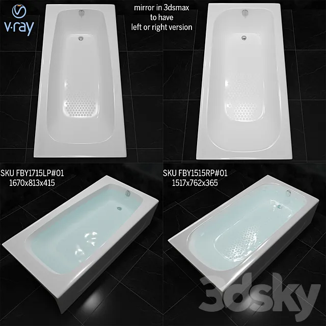 Toto Bathtub 3dsMax Model