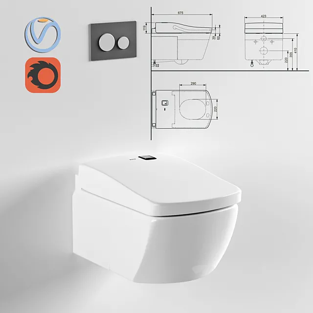 Toto neorest washlet 3ds Max