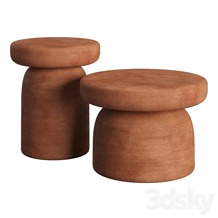 Tototo Coffee Tables by Miniforms 3DS Max