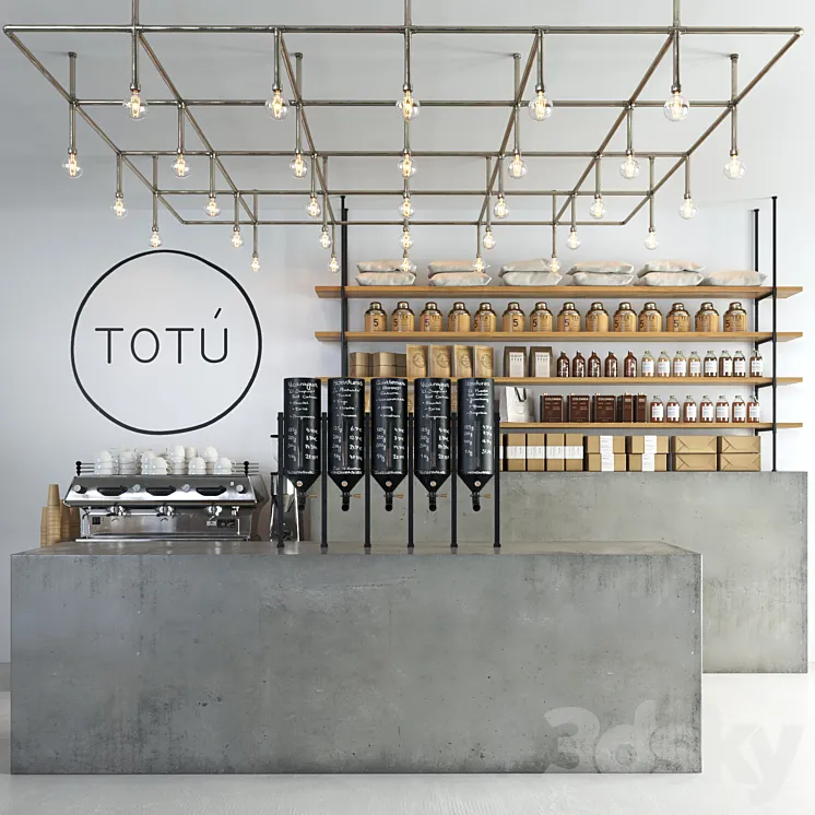 Totu cafe 3DS Max