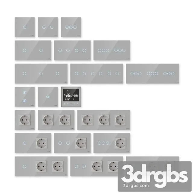 Touch Me Sockets Switches White 3dsmax Download