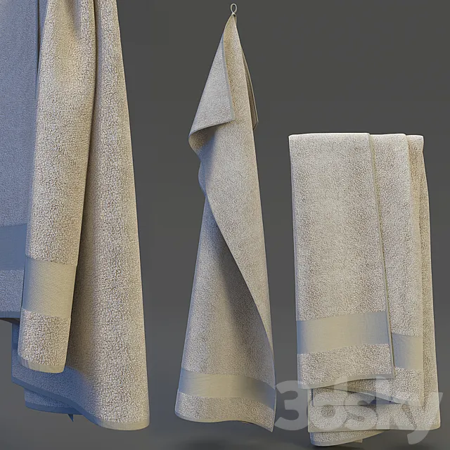 Towel hanging 3ds Max