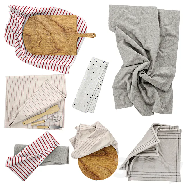 Towel Set-06 3ds Max