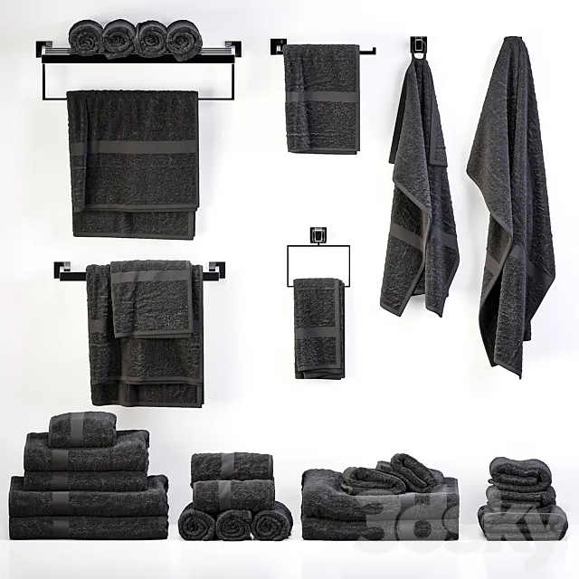 towels 37 3ds Max