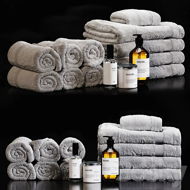 towels 39 3ds Max