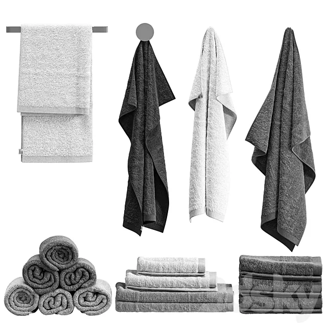 towels 73 3DS Max Model