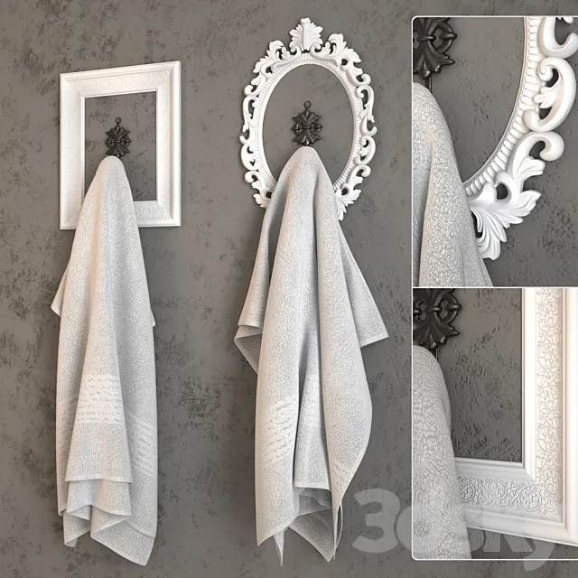 Towels and frames 3DSMax File