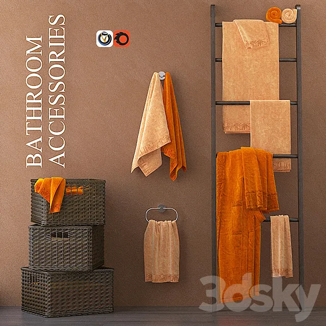 towels for bathroom m30-1 3DS Max Model