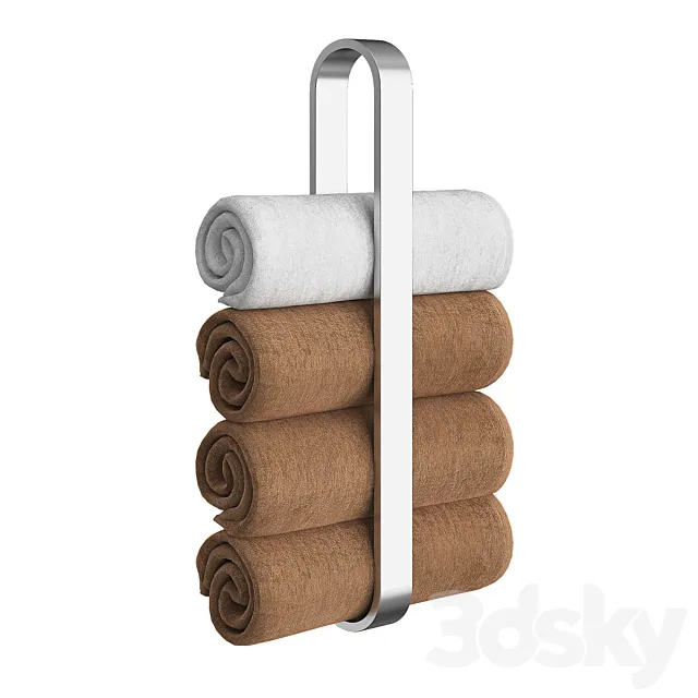 Towels rolls 3ds Max