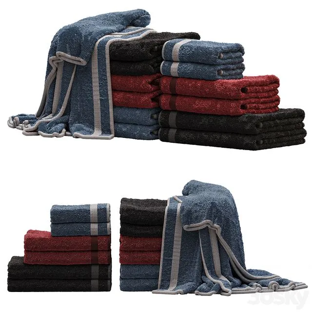 Towels_3 3dsMax Model