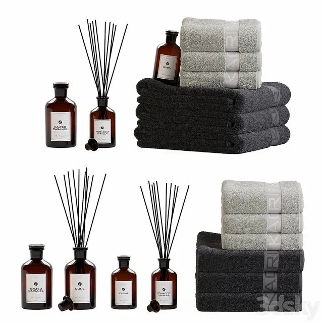 Towels_5_ KAORI 3dsMax Model