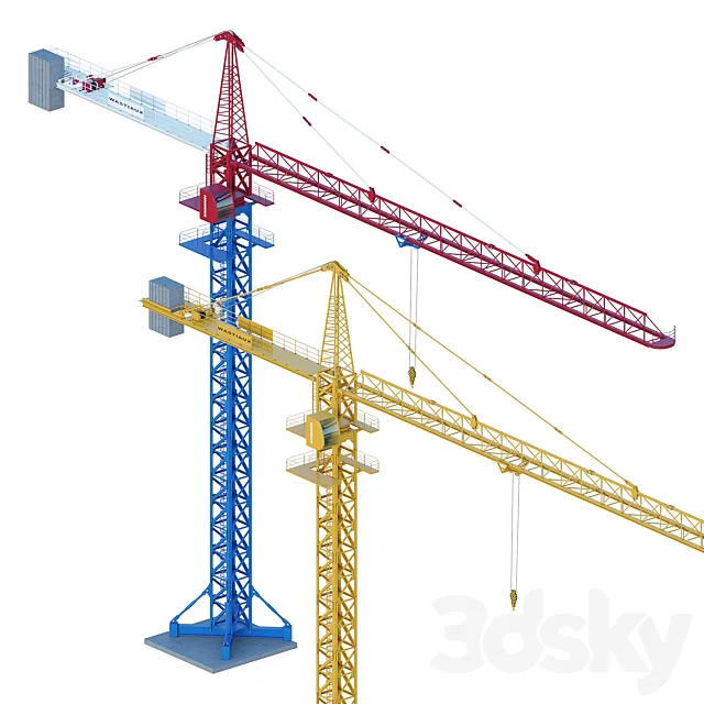 Tower crane 3DS Max Model