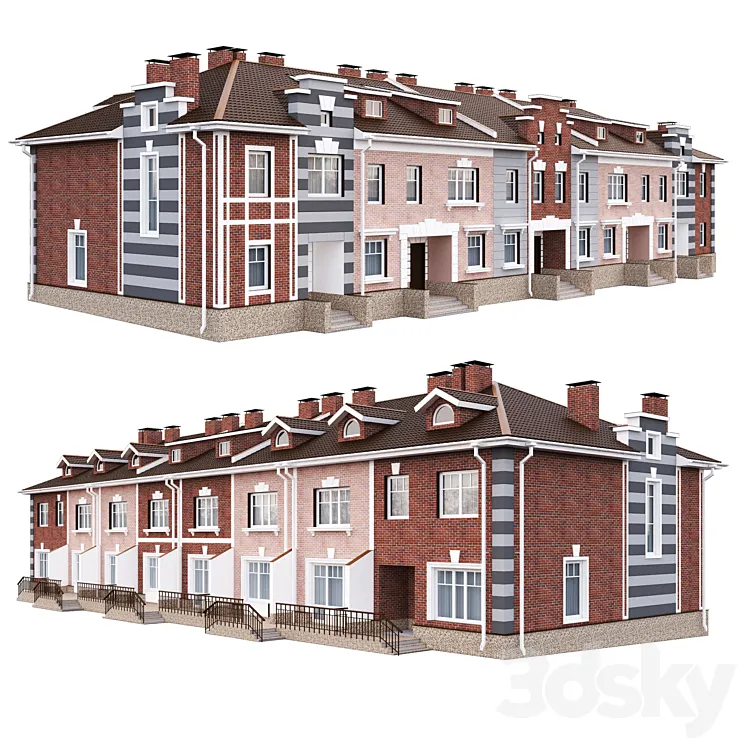 townhouse 3DS Max