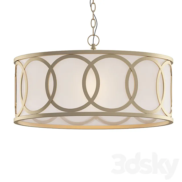 Townsend 3-Light Chandelier 3ds Max