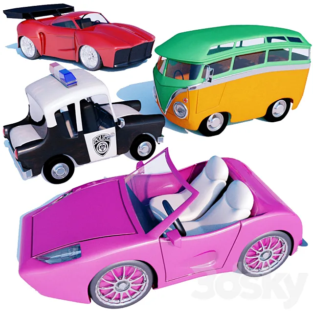 Toy cars vol2 3DSMax File