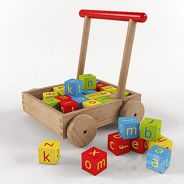 Toy-cart 3DS Max Model