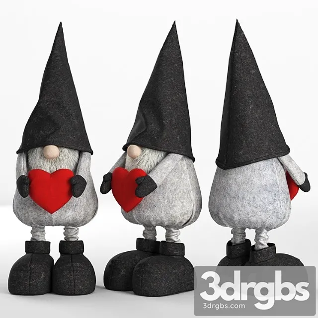 Toy Christmas Soft Toy Gnome 02 3dsmax Download