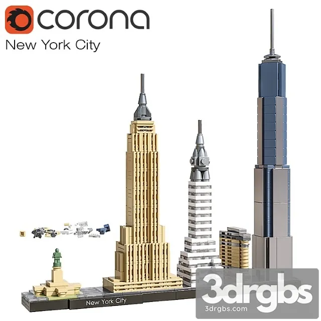 Toy Lego New York City  3dsmax Download