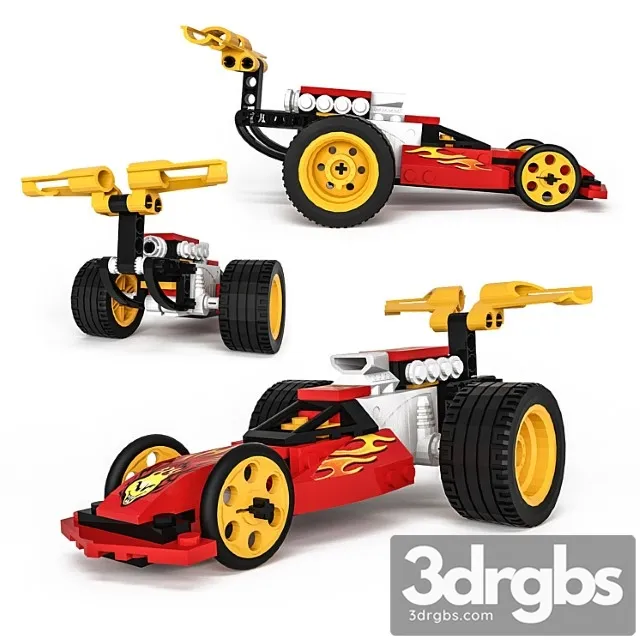 Toy Lego Racers Action Wheelie 3dsmax Download