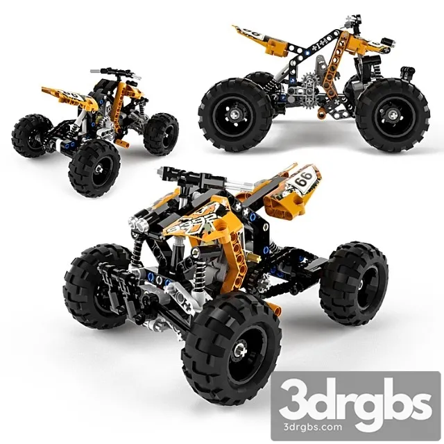 Toy Lego Technic quad Bike 3dsmax Download