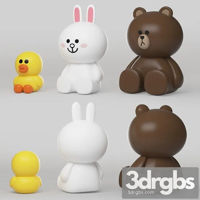 Toy Line Friends Character 3dsmax Download
