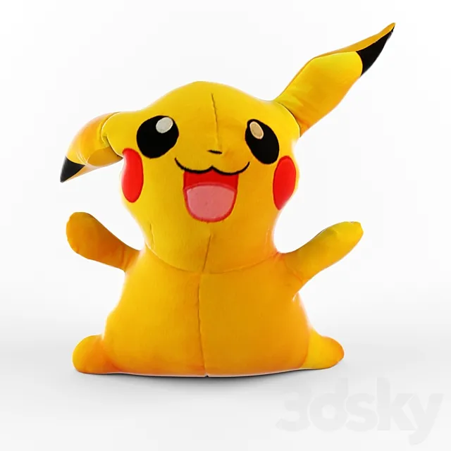 toy pillow Pikachu 3DS Max Model