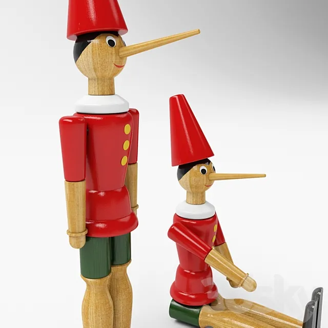 Toy Pinocchio 3ds Max