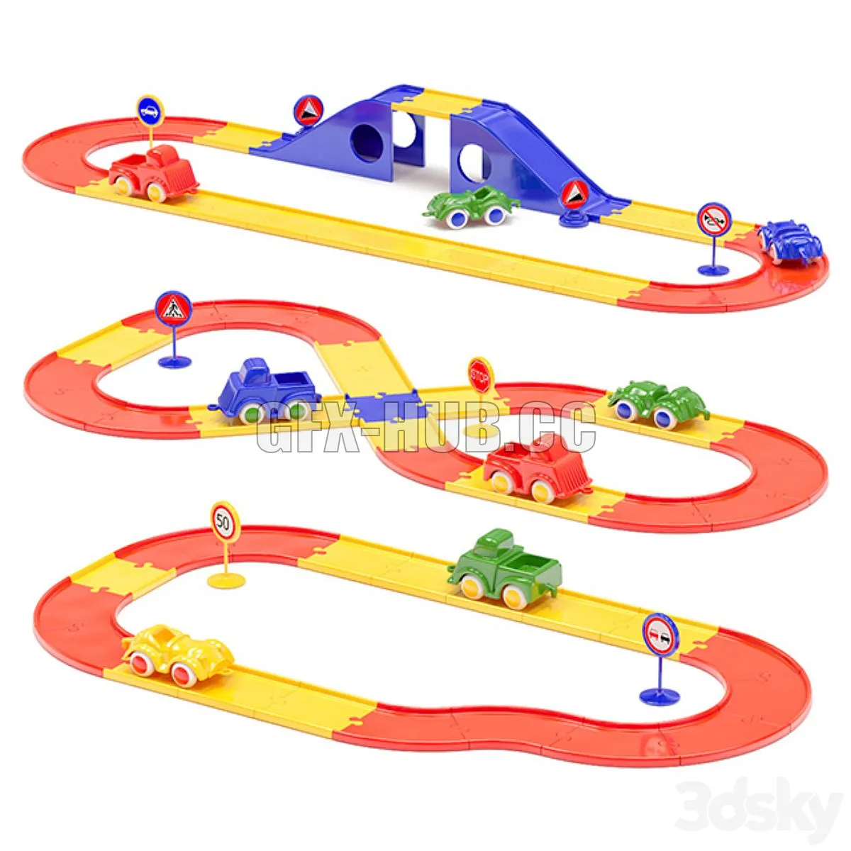 Toy road 3dsMax Model